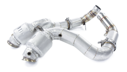 Mercedes AMG GT63 downpipe install