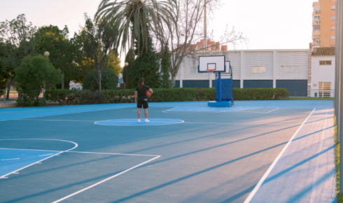 outdoor basketball flooring in India