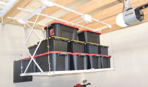 retractable garage ceiling storage